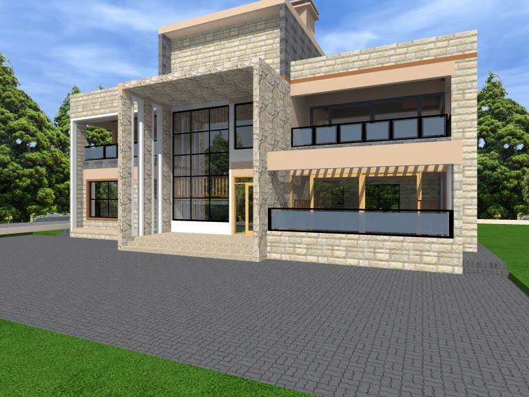 Recently completed residential building